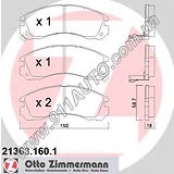 Тормозные колодки передние Otto Zimmermann - 213.6316.01 Outlander/Outlander XL, MPS